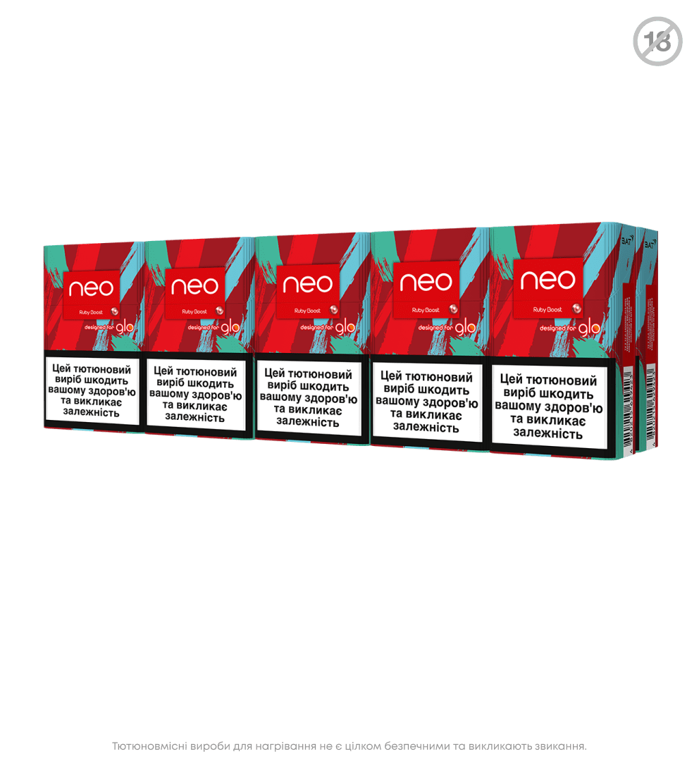 Стіки Glo neo Demi Ruby Boost (Scarlet Click) - новий яскравий