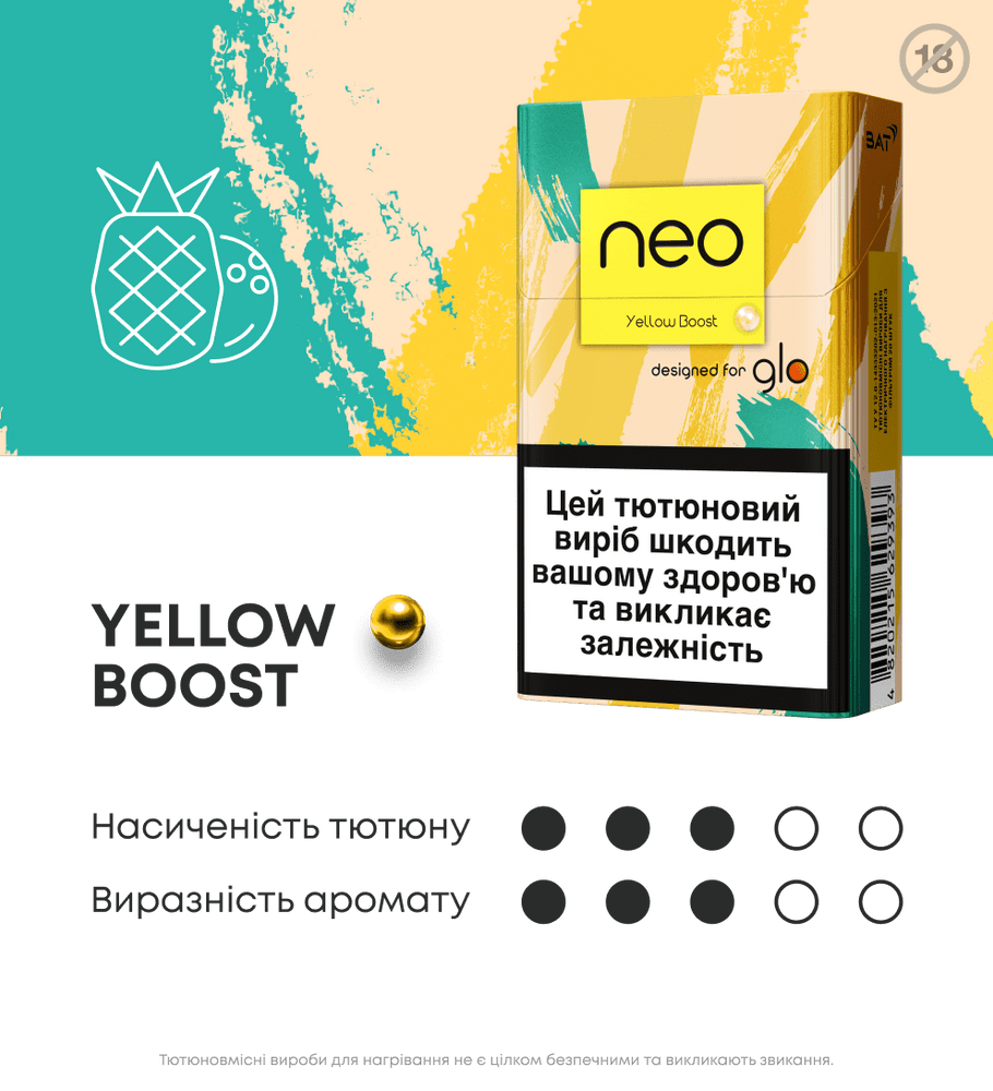 Стики neo Demi Yellow Boost