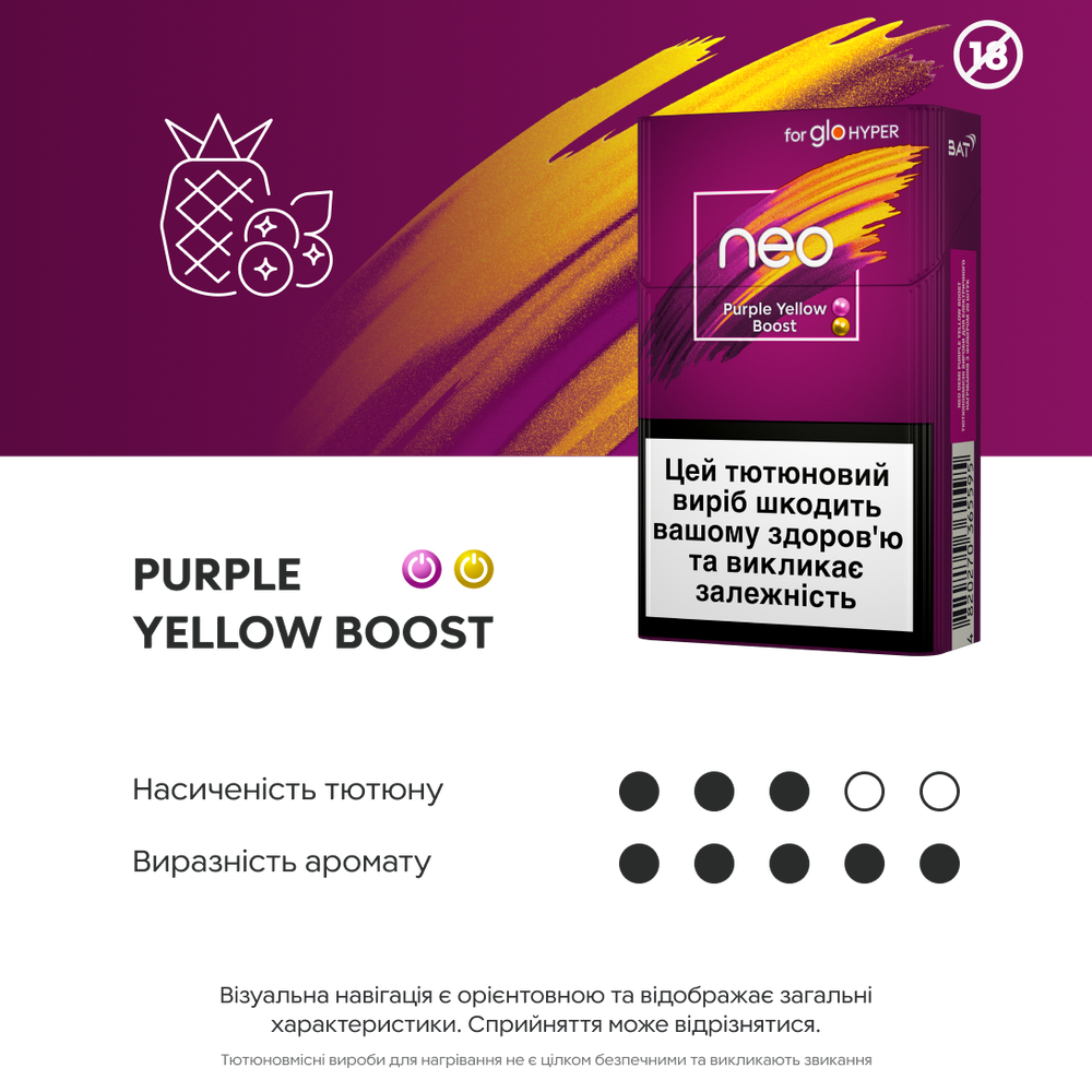 Стіки neo Purple Yellow Boost 2