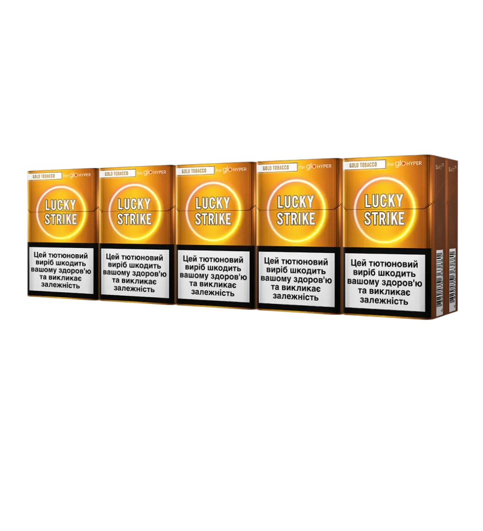Блок стіків Lucky Strike Sticks Gold Tobacco