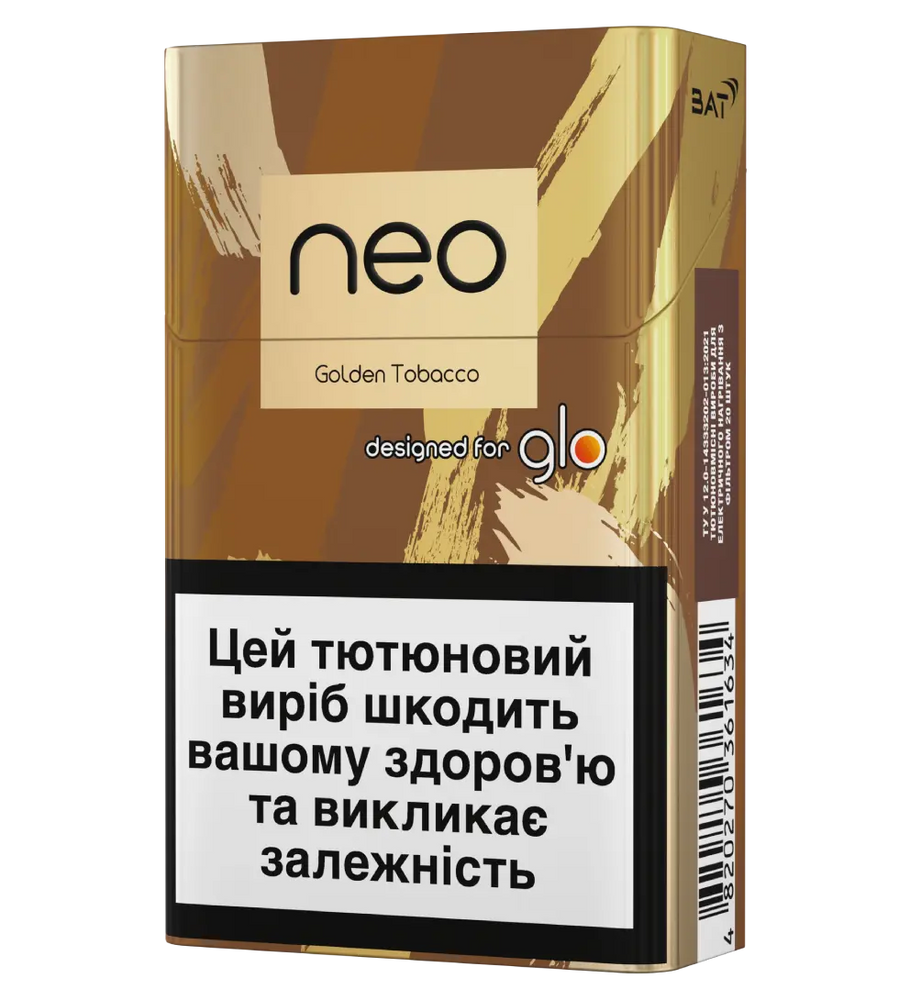 Блок стіків neo Demi Golden Tobacco 2