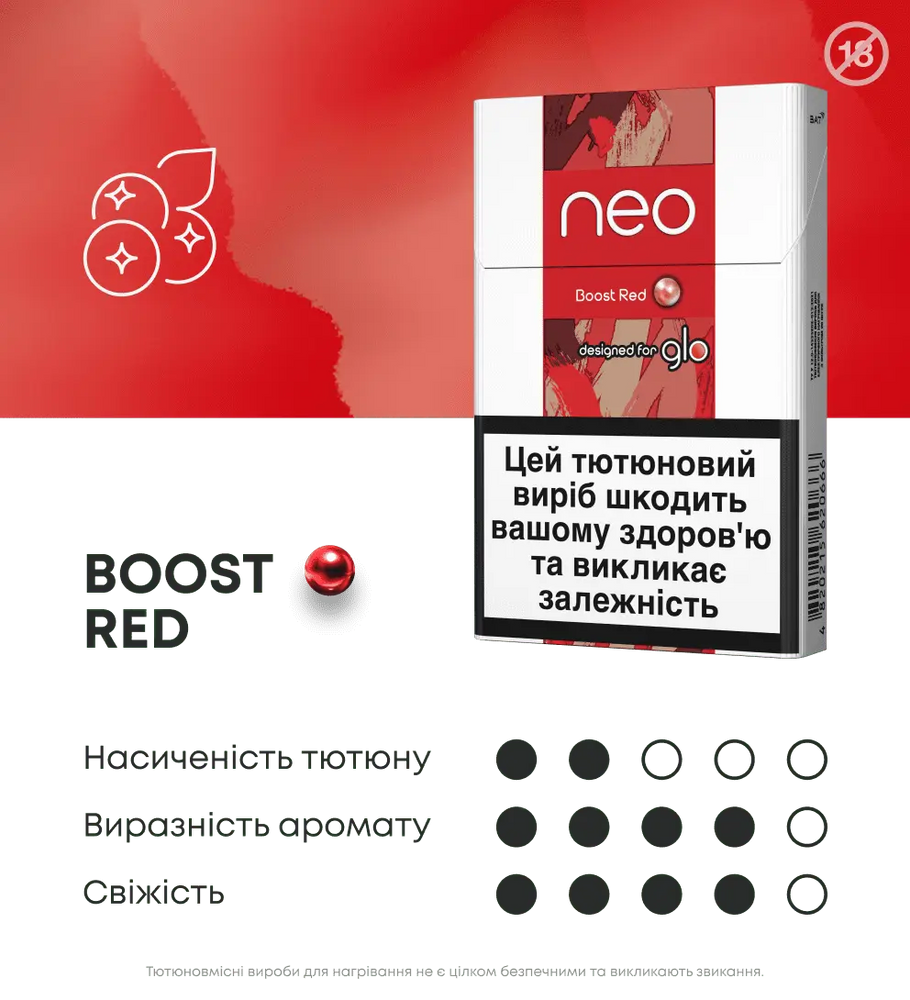 Блок стиков neo Boost Red 3