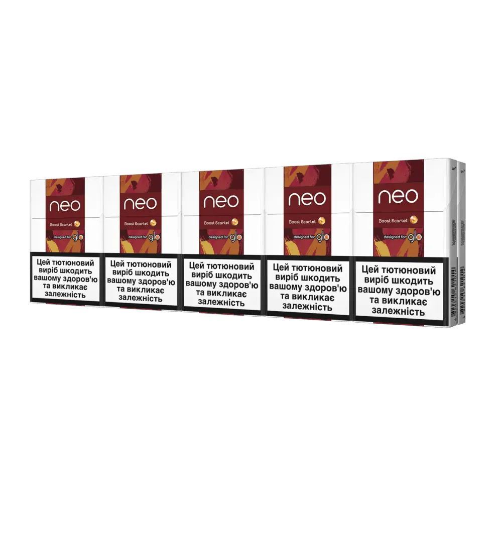 Купити блок стіків для glo -neo stiks Boost Scarlet | glo ™ – glo™