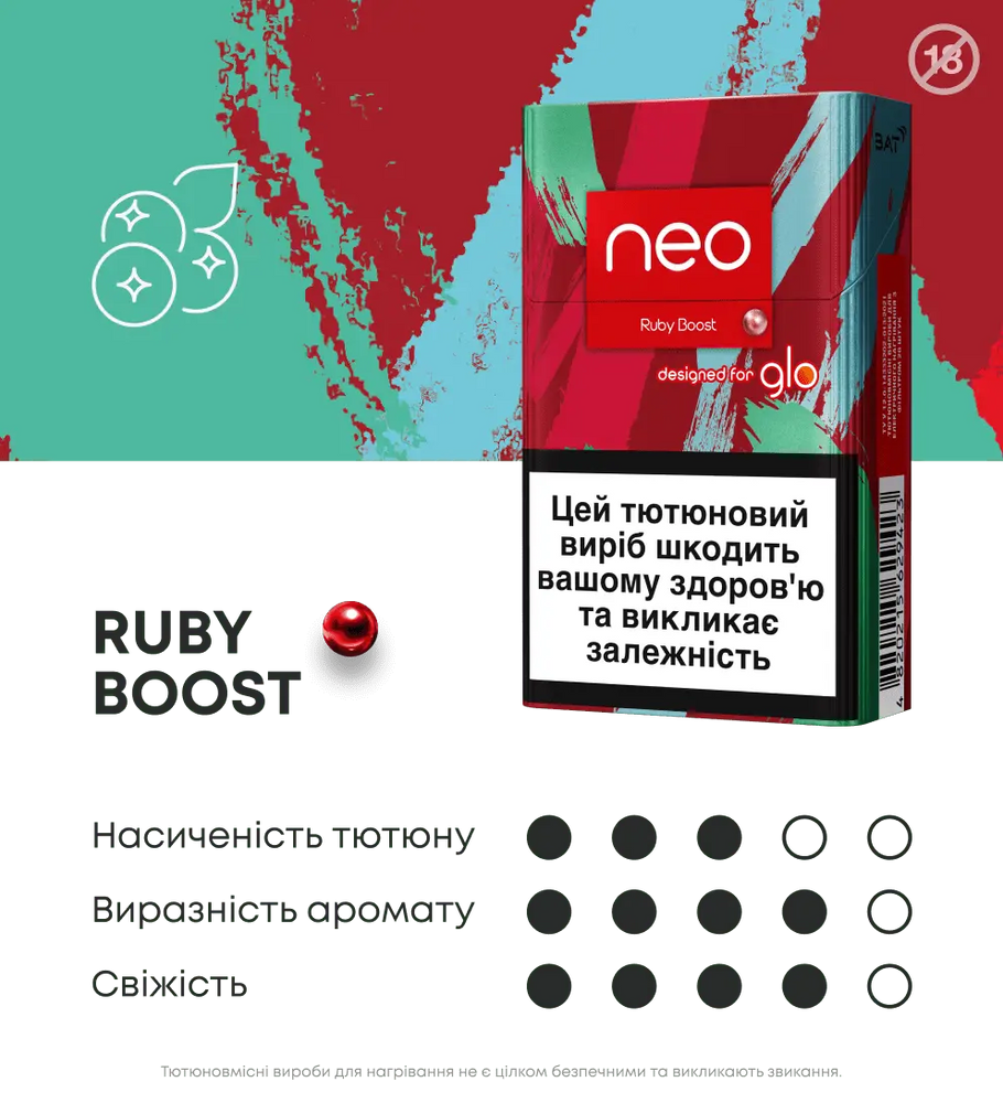 Блок стіків neo Demi Ruby Boost 3