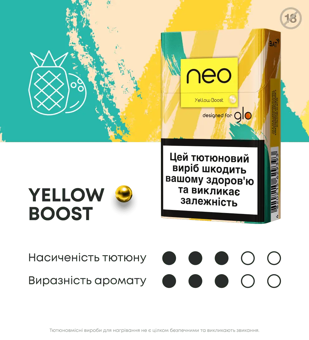 Блок стіків neo Demi Yellow Boost 3