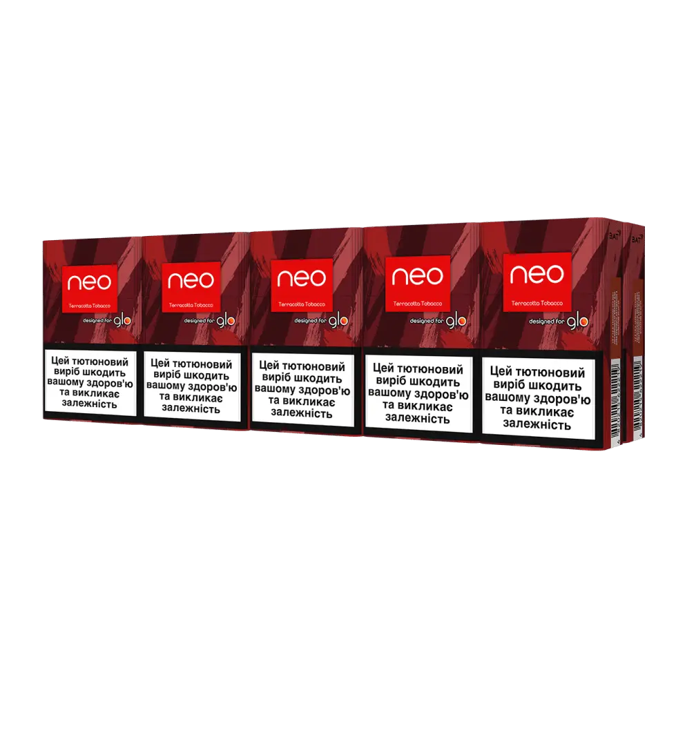 Блок стіків Glo neo™ demi Terracotta Tobacco - новий яскравий смак