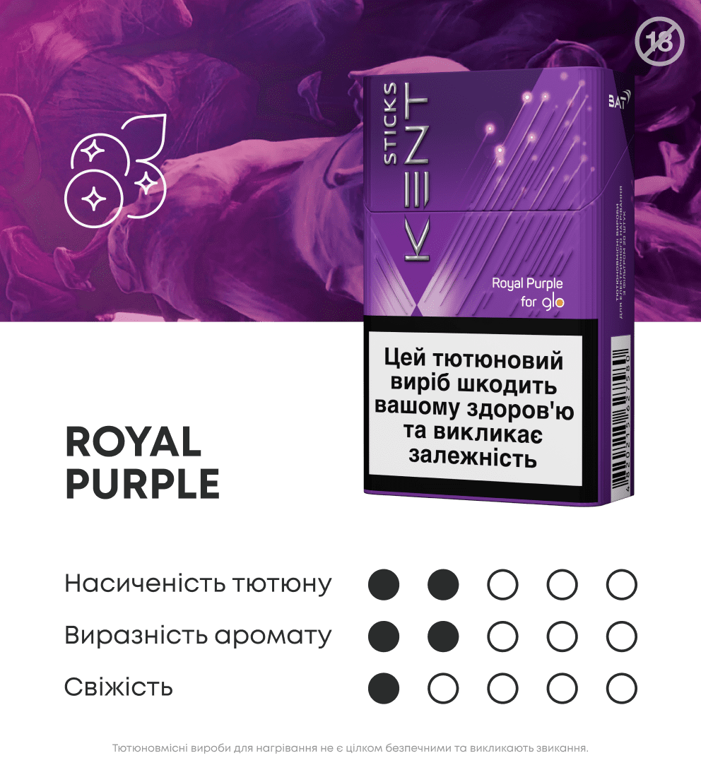 Стіки Kent Royal Purple за підпискою 2