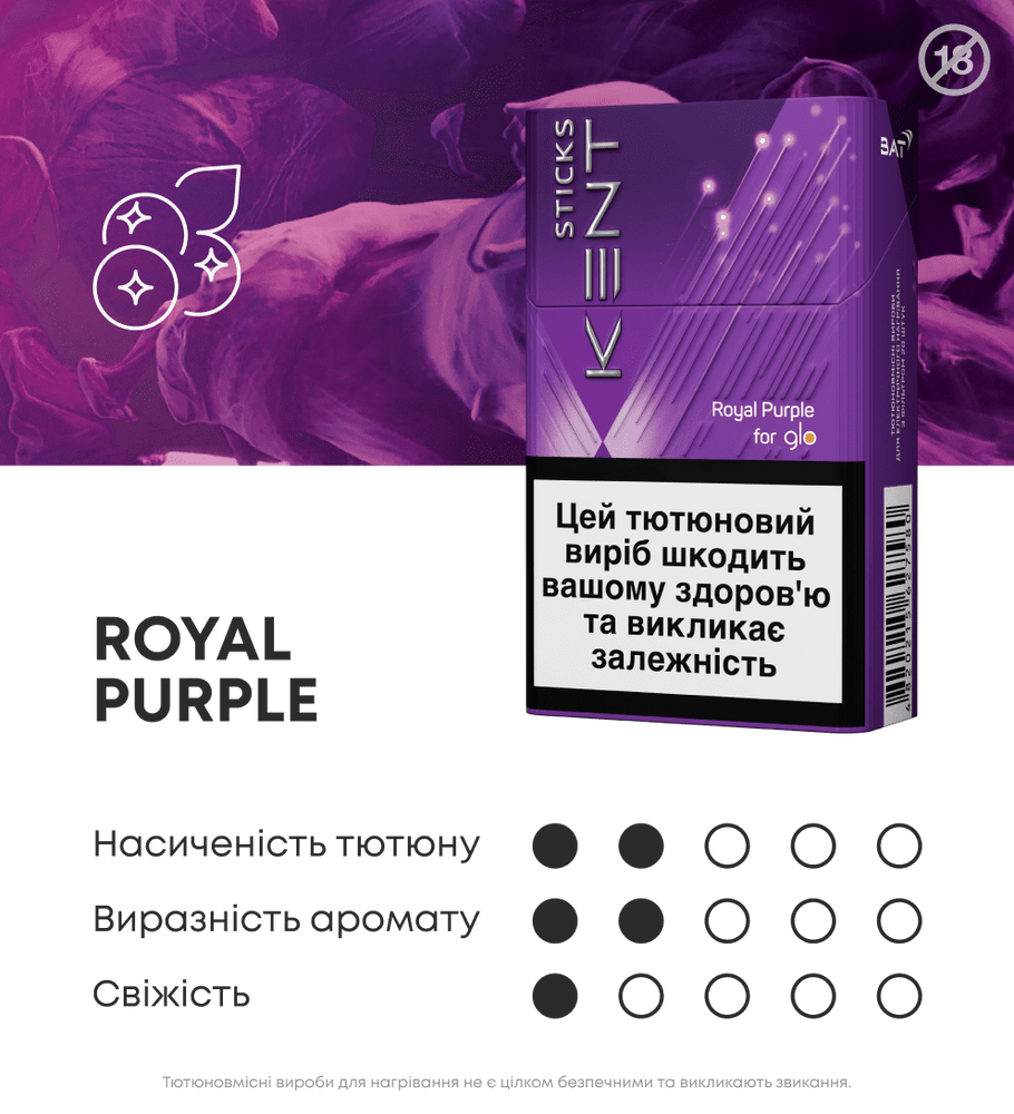 Стики Kent Royal Purple