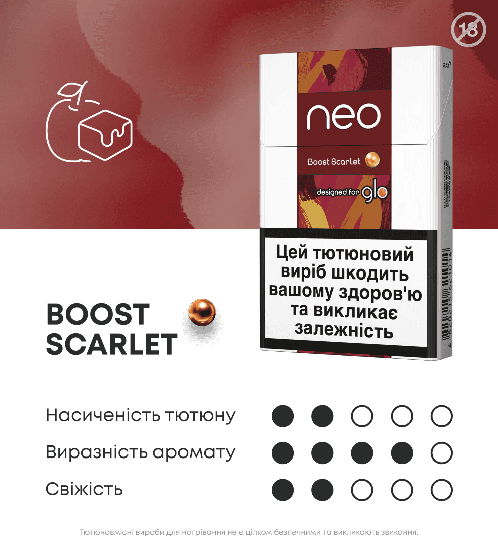 Стики neo Boost Scarlet 3